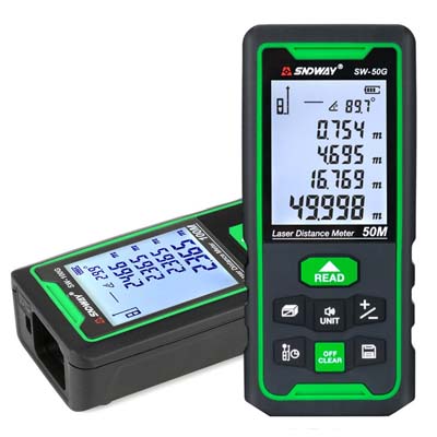 Máy Đo Khoảng Cách Laser 50M SNDWAY SW-50G Tia Xanh