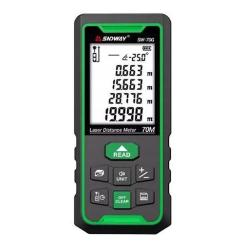 Máy Đo Khoảng Cách Laser 70M SNDWAY SW-70G Tia Xanh